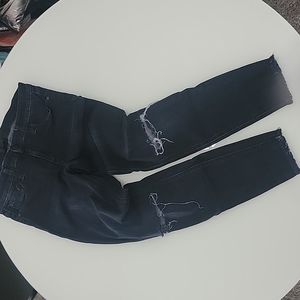 NWOT Joe's Jeans navy/black jeans w/holes